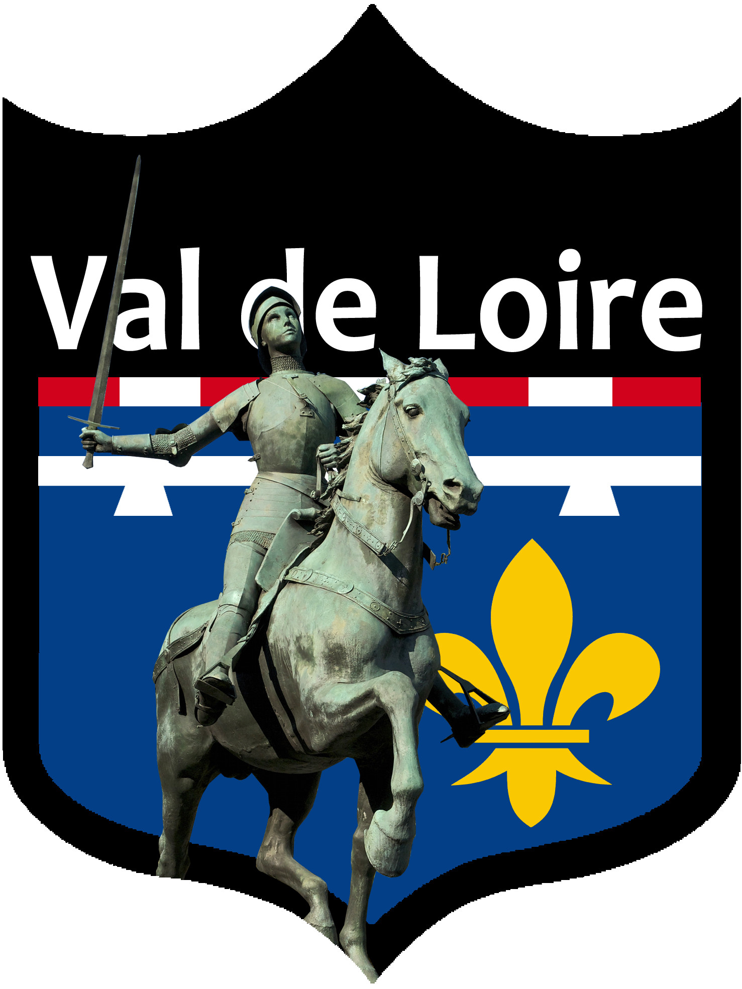 Blason Val de Loire - 15x11.2cm - Sticker/autocollant