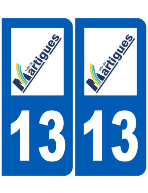 immatriculation 13 Martigues - Sticker/autocollant