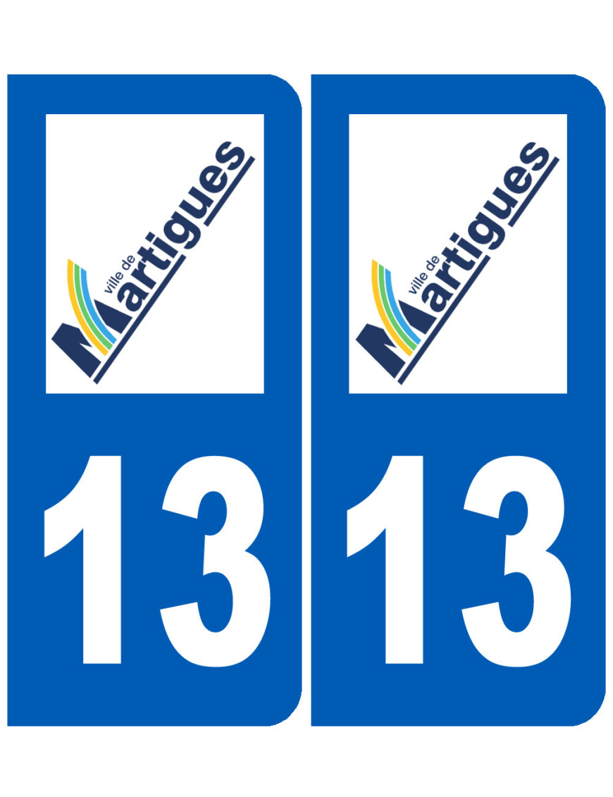 immatriculation 13 Martigues - Sticker/autocollant