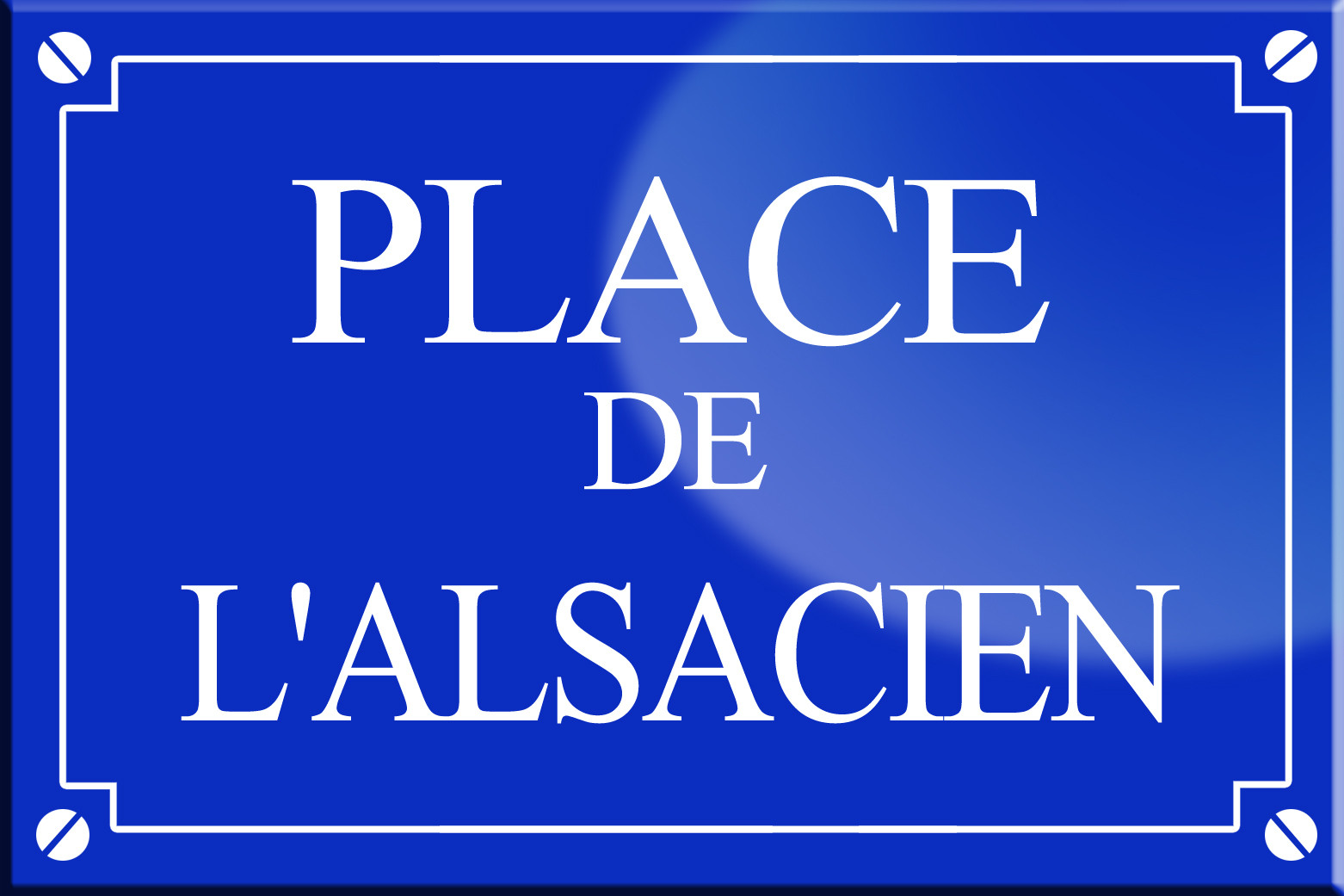 Place de l'Alsacien - 20x13,2 cm - Sticker/autocollant