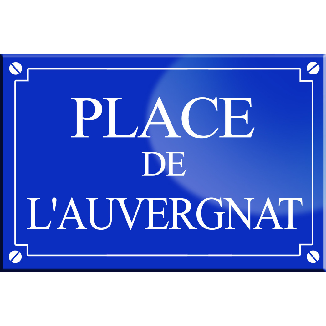 Place de l'Auvergnat - 20x13,2 cm - Sticker/autocollant