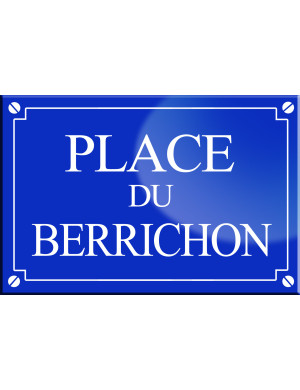 Place du Berrichon - 20x13,2 cm - Sticker/autocollant
