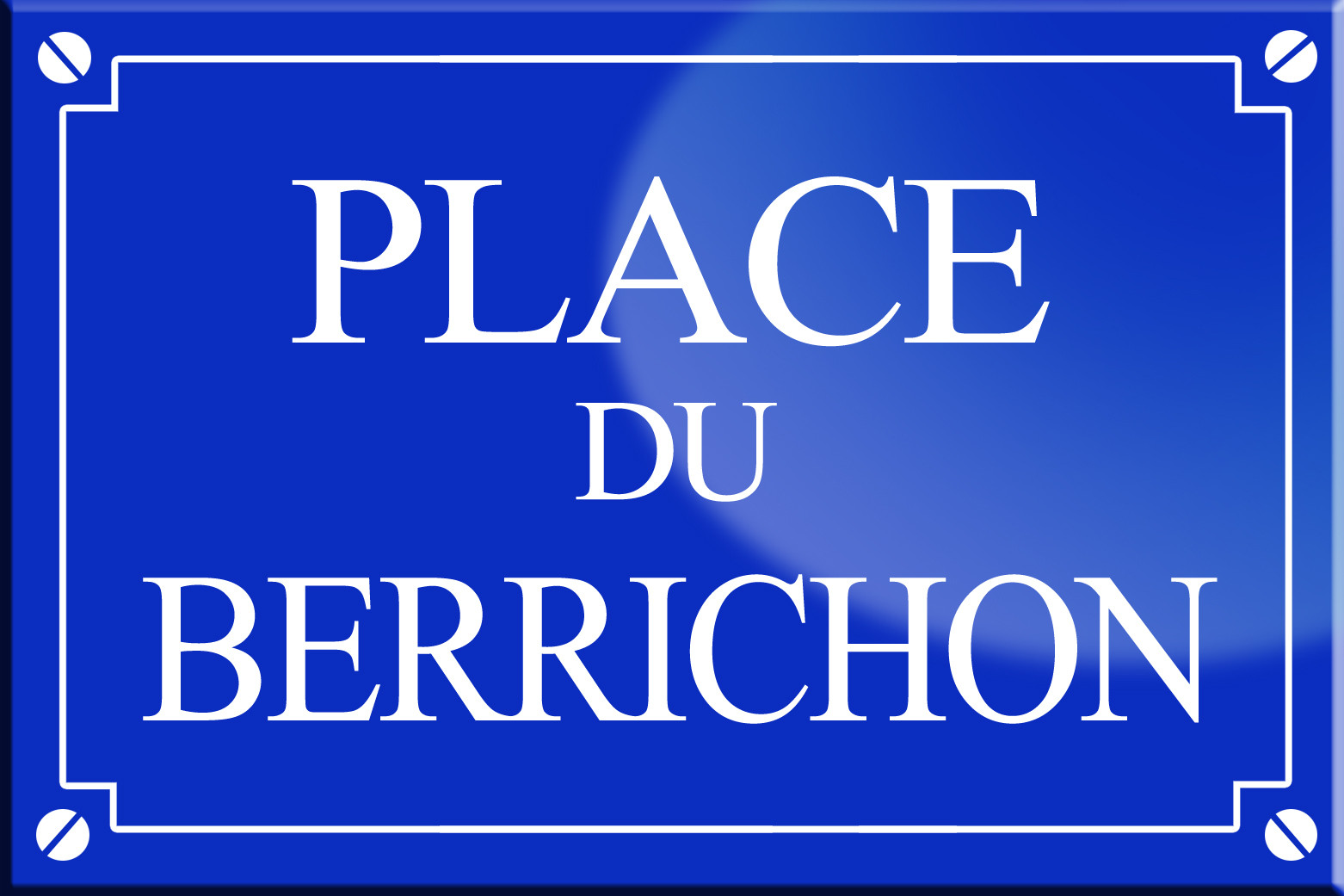 Place du Berrichon - 20x13,2 cm - Sticker/autocollant