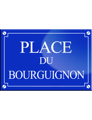 Place du Bourguignon - 20x13,2 cm - Sticker/autocollant