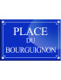 Place du Bourguignon - 20x13,2 cm - Sticker/autocollant