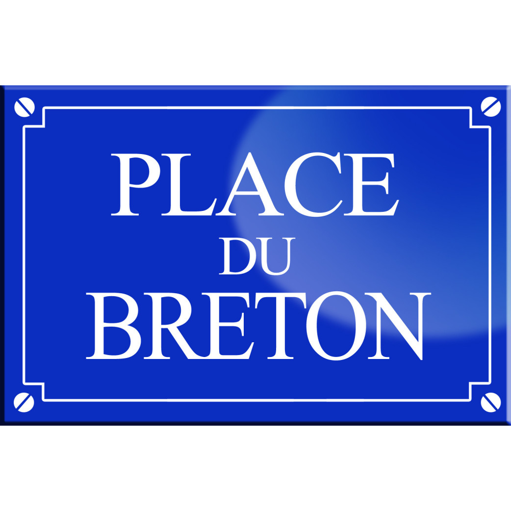 Place du Breton - 20x13,2 cm - Sticker/autocollant