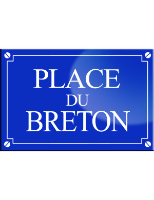 Place du Breton - 20x13,2 cm - Sticker/autocollant