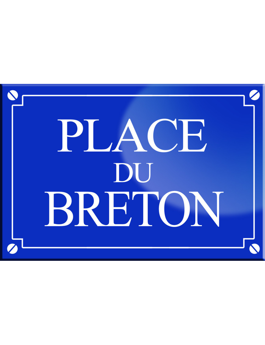 Place du Breton - 20x13,2 cm - Sticker/autocollant