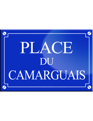 Place du Camarguais - 20x13,2 cm - Sticker/autocollant