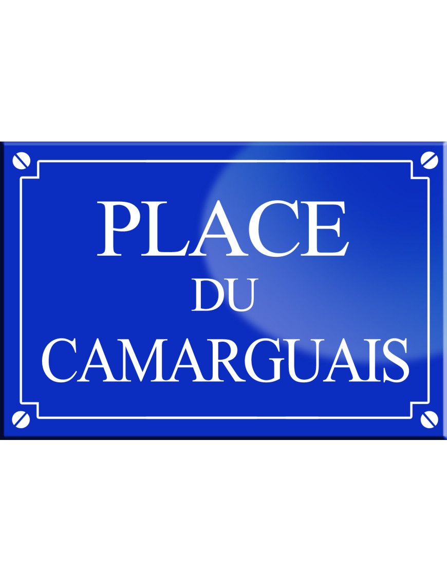 Place du Camarguais - 20x13,2 cm - Sticker/autocollant