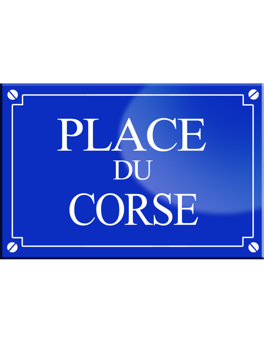 Place du Corse - 20x13,2 cm - Sticker/autocollant