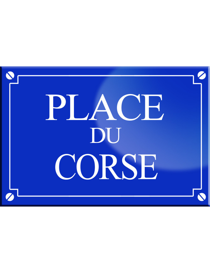 Place du Corse - 20x13,2 cm - Sticker/autocollant Place du Corse - 20x13,2 cm - Sticker/autocollant