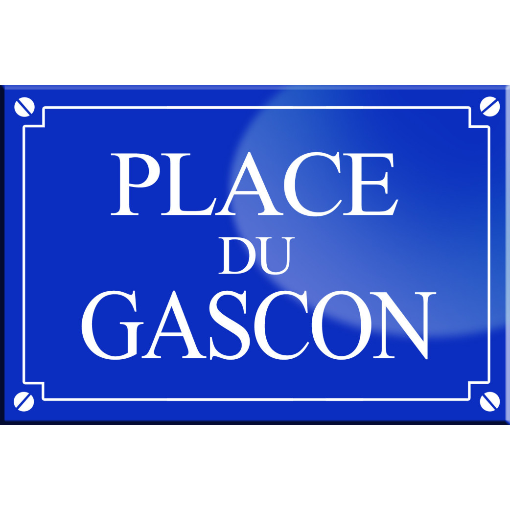 Place du Gascon - 20x13,2 cm - Sticker/autocollant