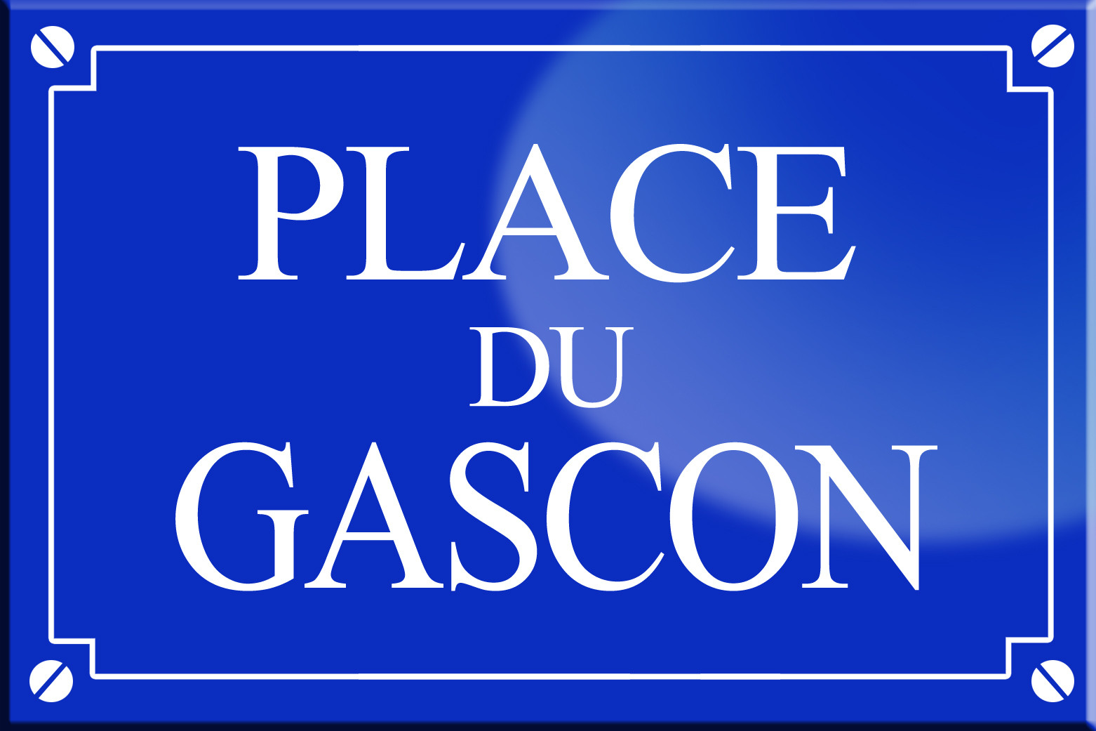 Place du Gascon - 20x13,2 cm - Sticker/autocollant