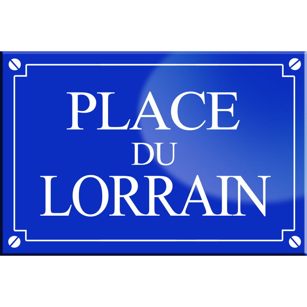 Place du Lorrain - 20x13,2 cm - Sticker/autocollant