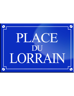 Place du Lorrain - 20x13,2 cm - Sticker/autocollant