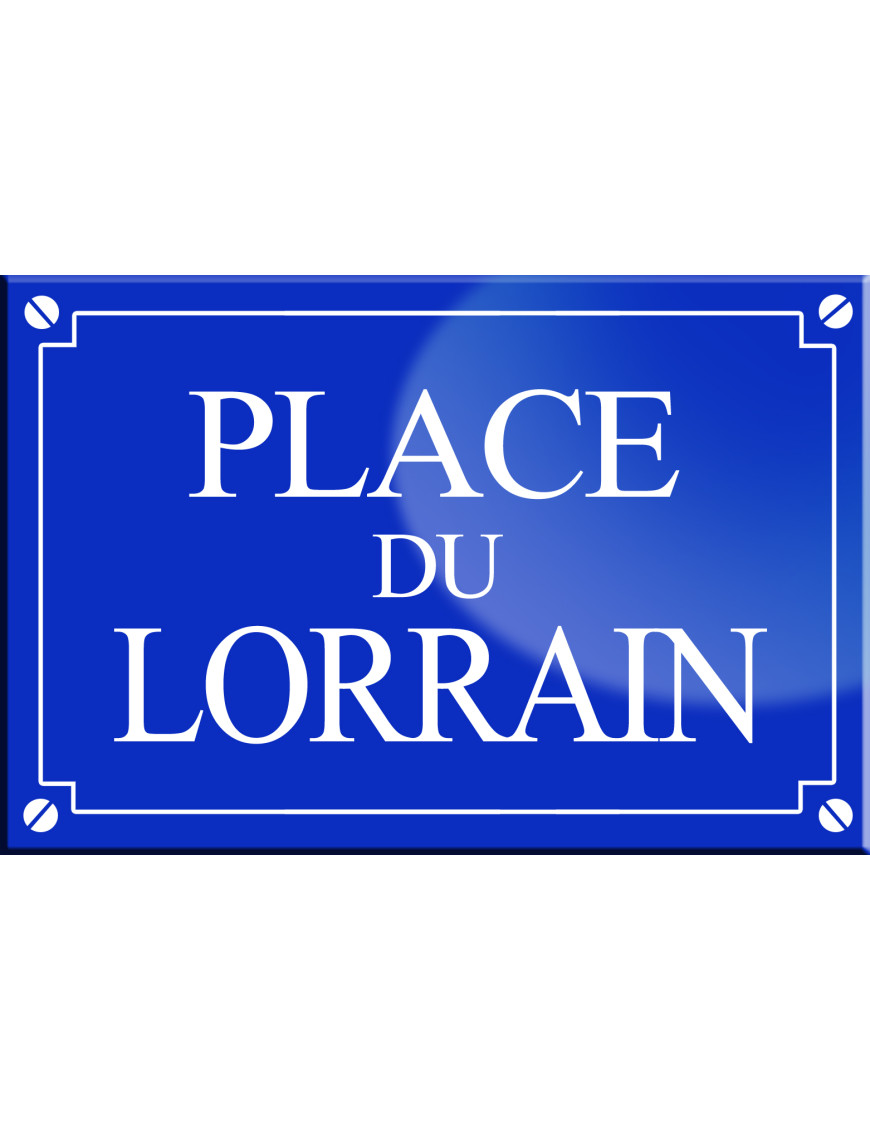 Place du Lorrain - 20x13,2 cm - Sticker/autocollant