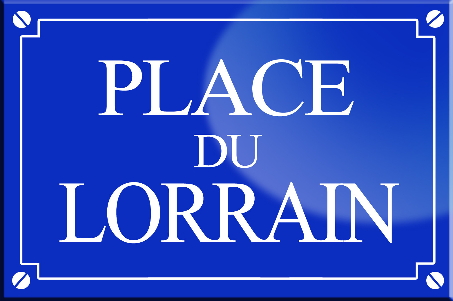Place du Lorrain - 20x13,2 cm - Sticker/autocollant