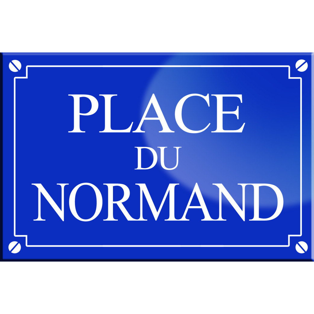 Place du Normand - 20x13,2 cm - Sticker/autocollant