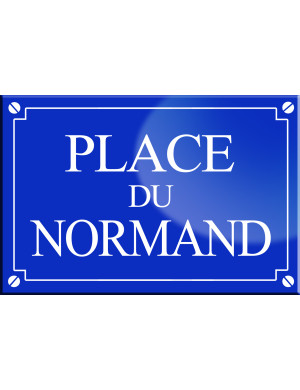 Place du Normand - 20x13,2 cm - Sticker/autocollant