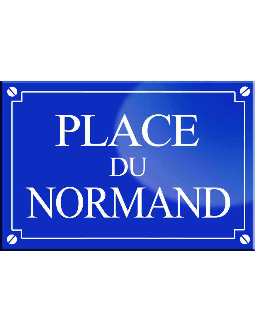 Place du Normand - 20x13,2 cm - Sticker/autocollant