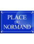 Place du Normand - 20x13,2 cm - Sticker/autocollant