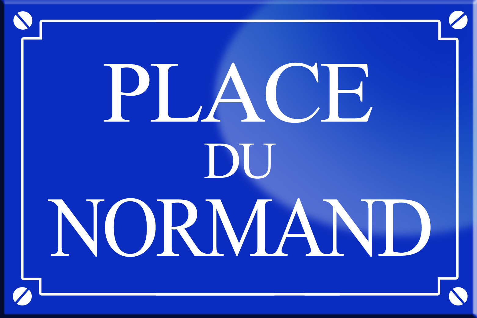 Place du Normand - 20x13,2 cm - Sticker/autocollant