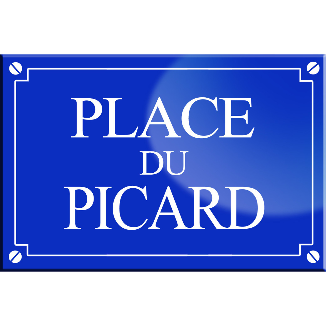 Place du Picard - 20x13,2 cm - Sticker/autocollant