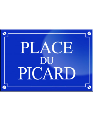 Place du Picard - 20x13,2 cm - Sticker/autocollant