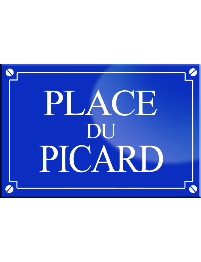 Place du Picard - 20x13,2 cm - Sticker/autocollant Place du Picard - 20x13,2 cm - Sticker/autocollant