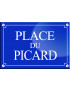Place du Picard - 20x13,2 cm - Sticker/autocollant