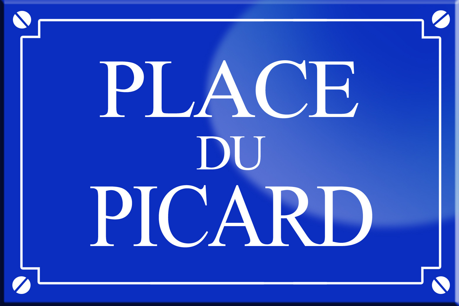 Place du Picard - 20x13,2 cm - Sticker/autocollant
