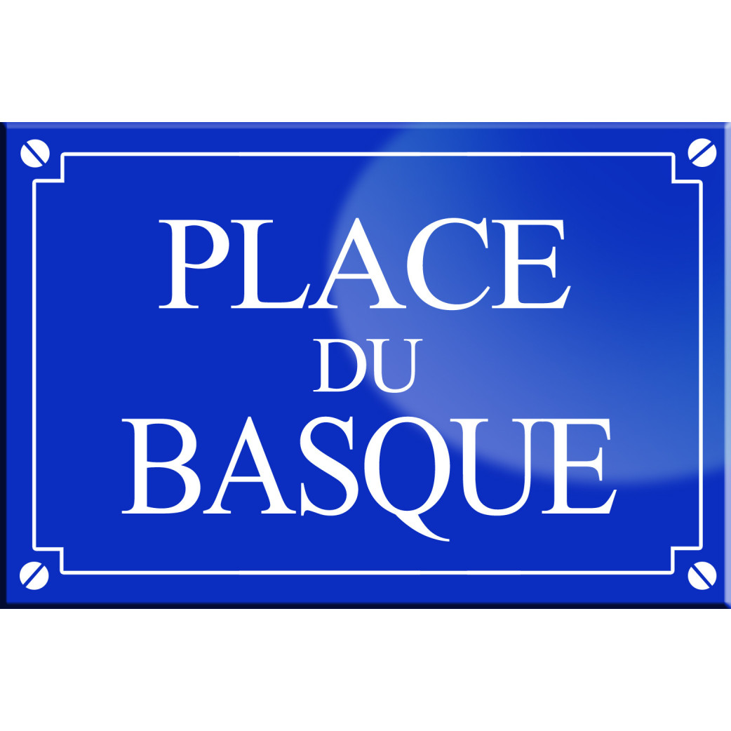 Place du Basque - 20x13,2 cm - Sticker/autocollant