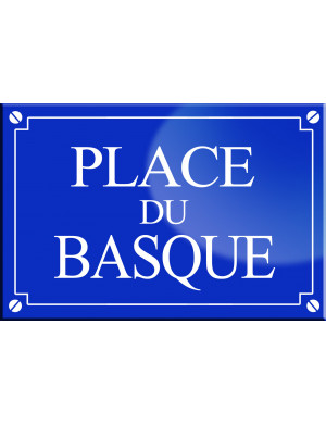 Place du Basque - 20x13,2 cm - Sticker/autocollant
