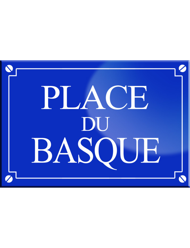 Place du Basque - 20x13,2 cm - Sticker/autocollant Place du Basque - 20x13,2 cm - Sticker/autocollant