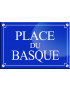 Place du Basque - 20x13,2 cm - Sticker/autocollant