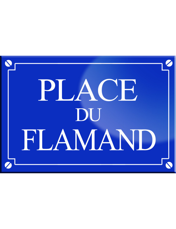 Place du Flamand - 20x13,2 cm - Sticker/autocollant Place du Flamand - 20x13,2 cm - Sticker/autocollant