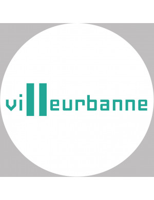 Villeurbanne (15x15cm) - Sticker/autocollant