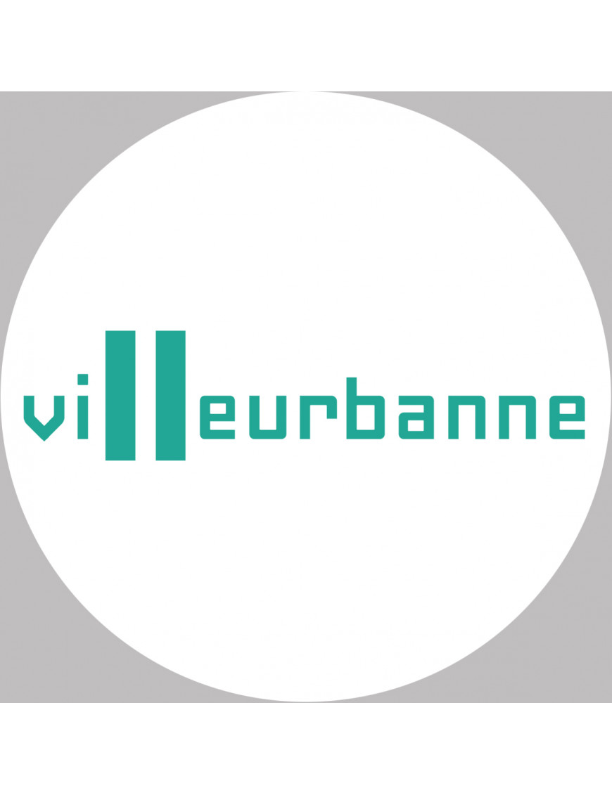Villeurbanne (10x10cm) - Sticker/autocollant