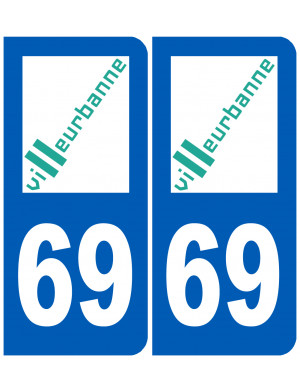 Villeurbanne 69 Martigues - Sticker/autocollant