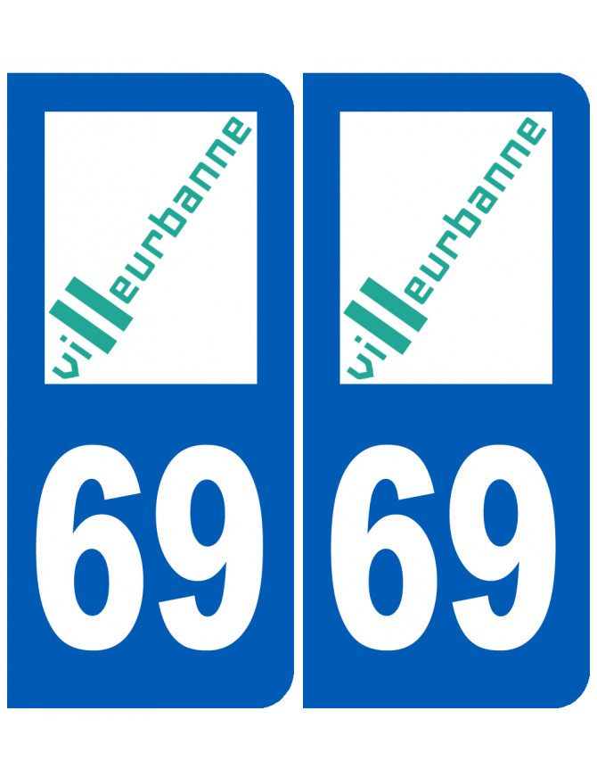 Villeurbanne 69 Martigues - Sticker/autocollant Villeurbanne 69 Martigues - Sticker/autocollant