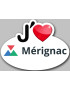 j'aime Mérignac - 5x3.7cm - Sticker/autocollant