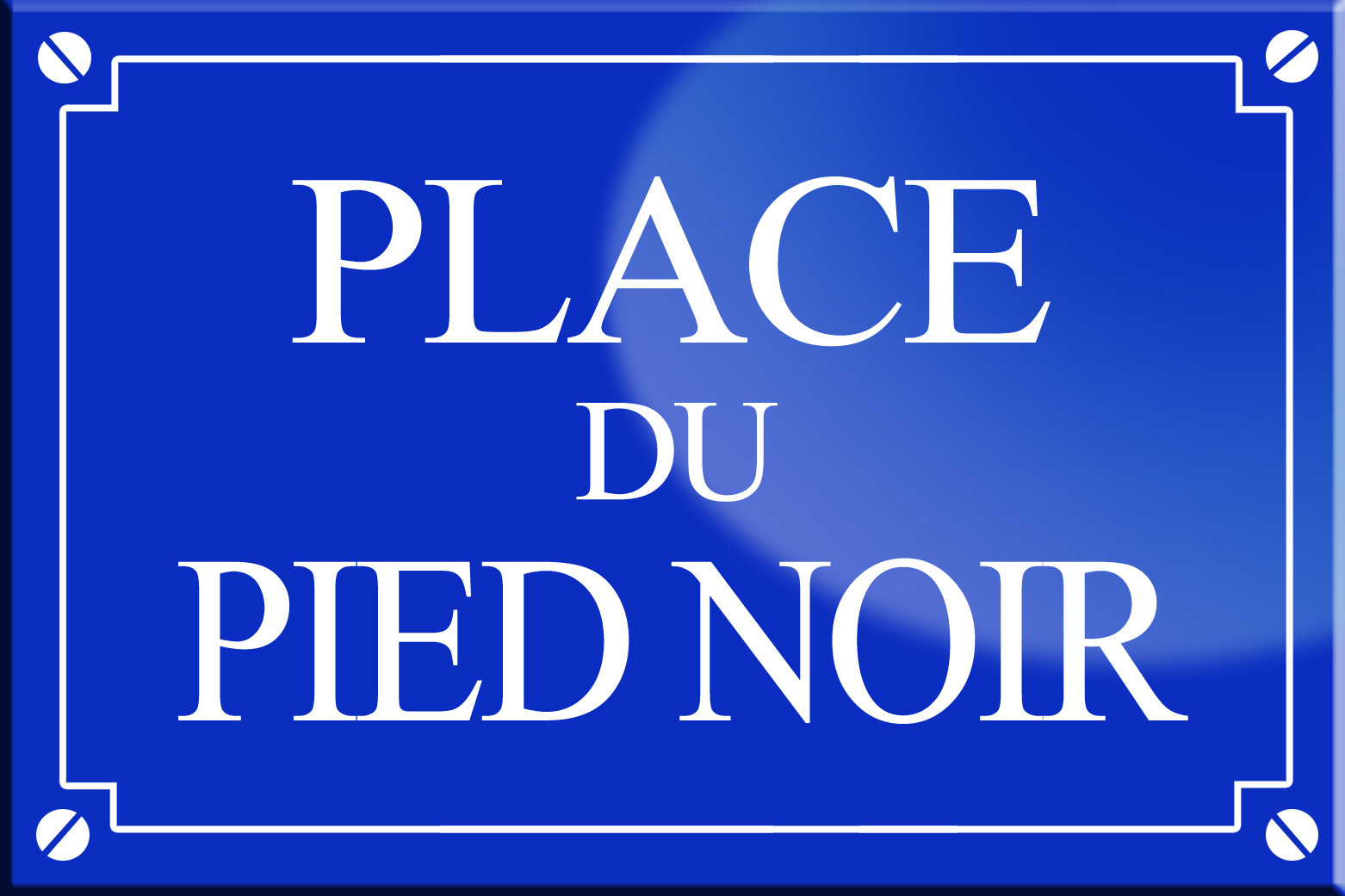 Place du Pied noir - 20x13,2 cm - Sticker/autocollant
