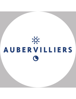 Aubervilliers (15x15cm) - Sticker/autocollant