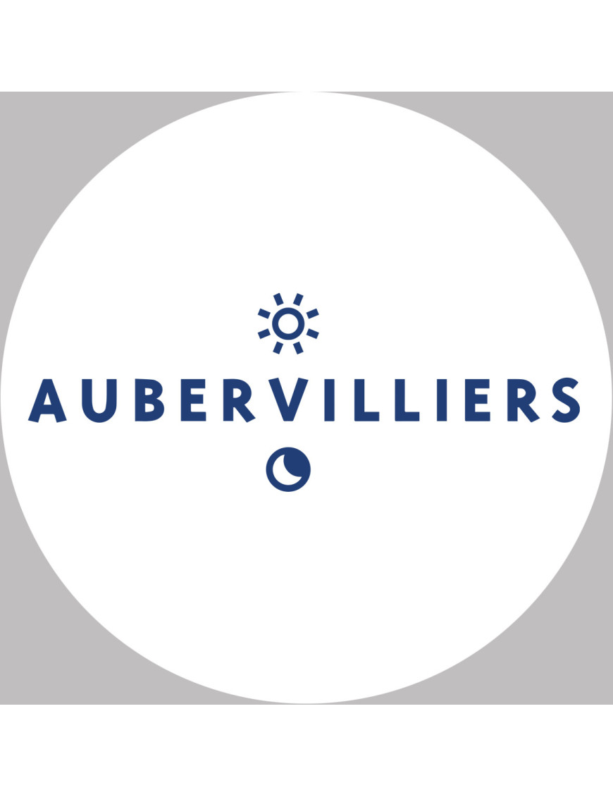 Aubervilliers (15x15cm) - Sticker/autocollant