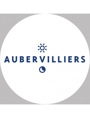 Aubervilliers (20x20cm) - Sticker/autocollant