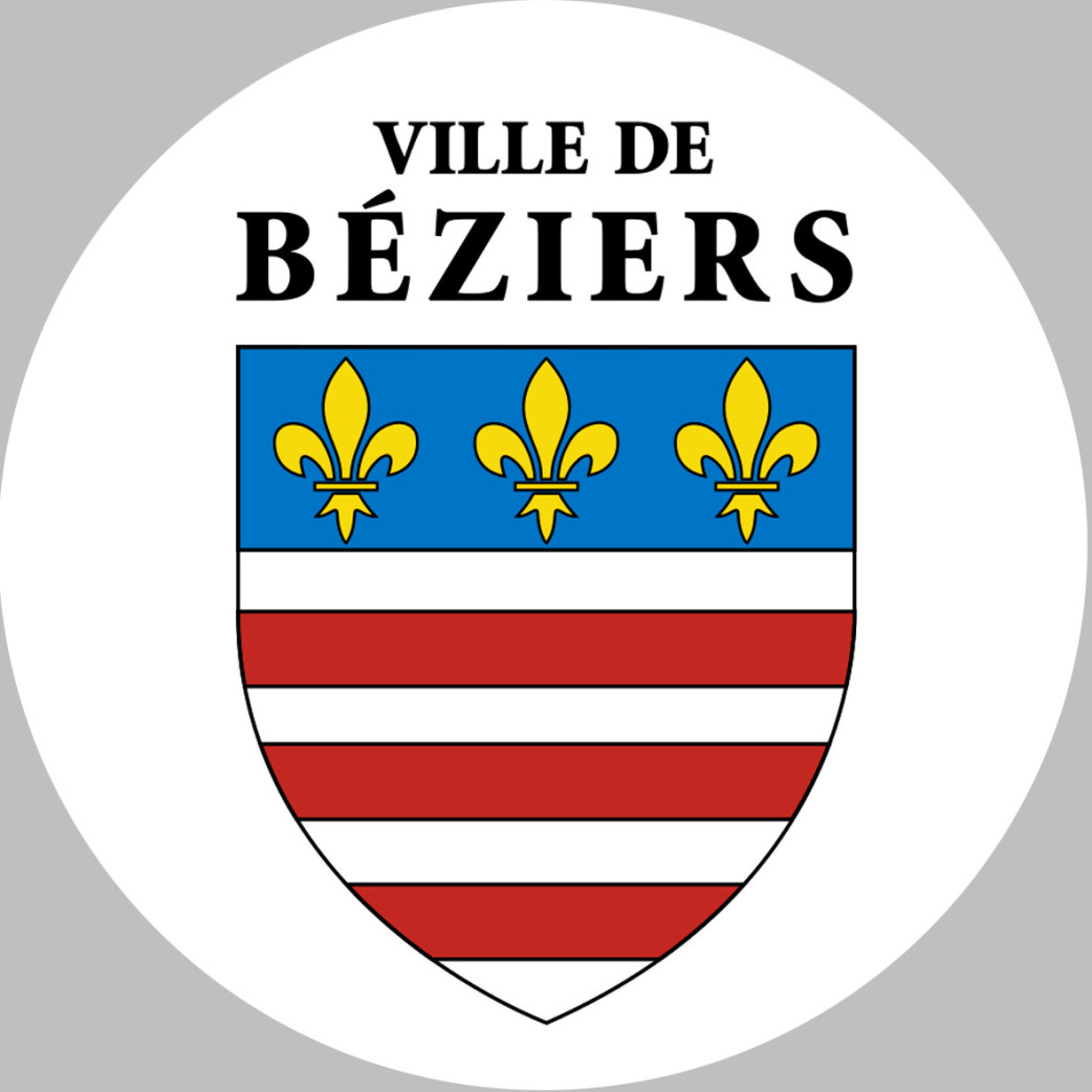 Béziers (10x10cm) - Sticker/autocollant