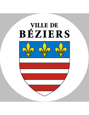 Béziers (10x10cm) - Sticker/autocollant