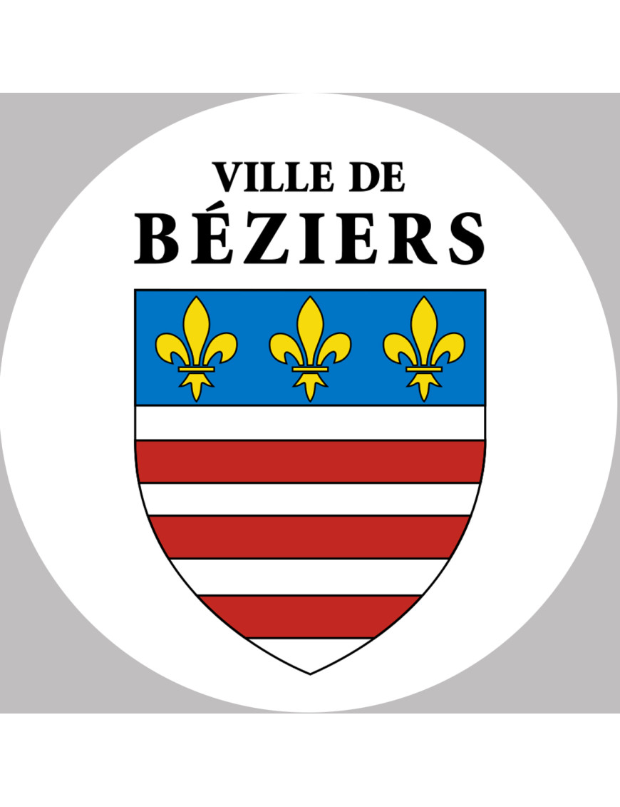 Béziers (10x10cm) - Sticker/autocollant
