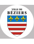 Béziers (15x15cm) - Sticker/autocollant